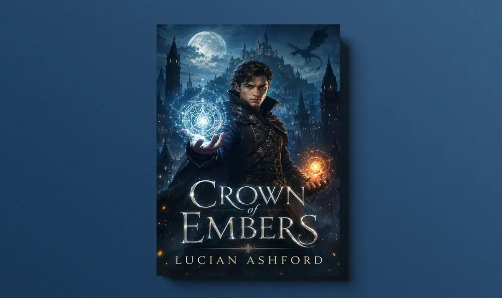 Crown of Embers — final cover by Omair Saddiq